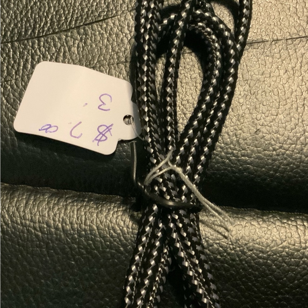Black and White Braided Rope
